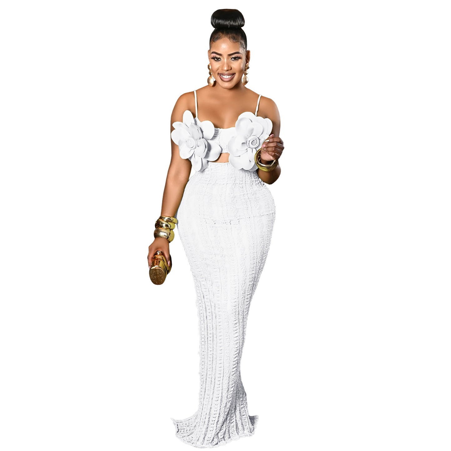 European And American Fashion Women's Wear Sexy Lace Corsage Backless Sling Dress