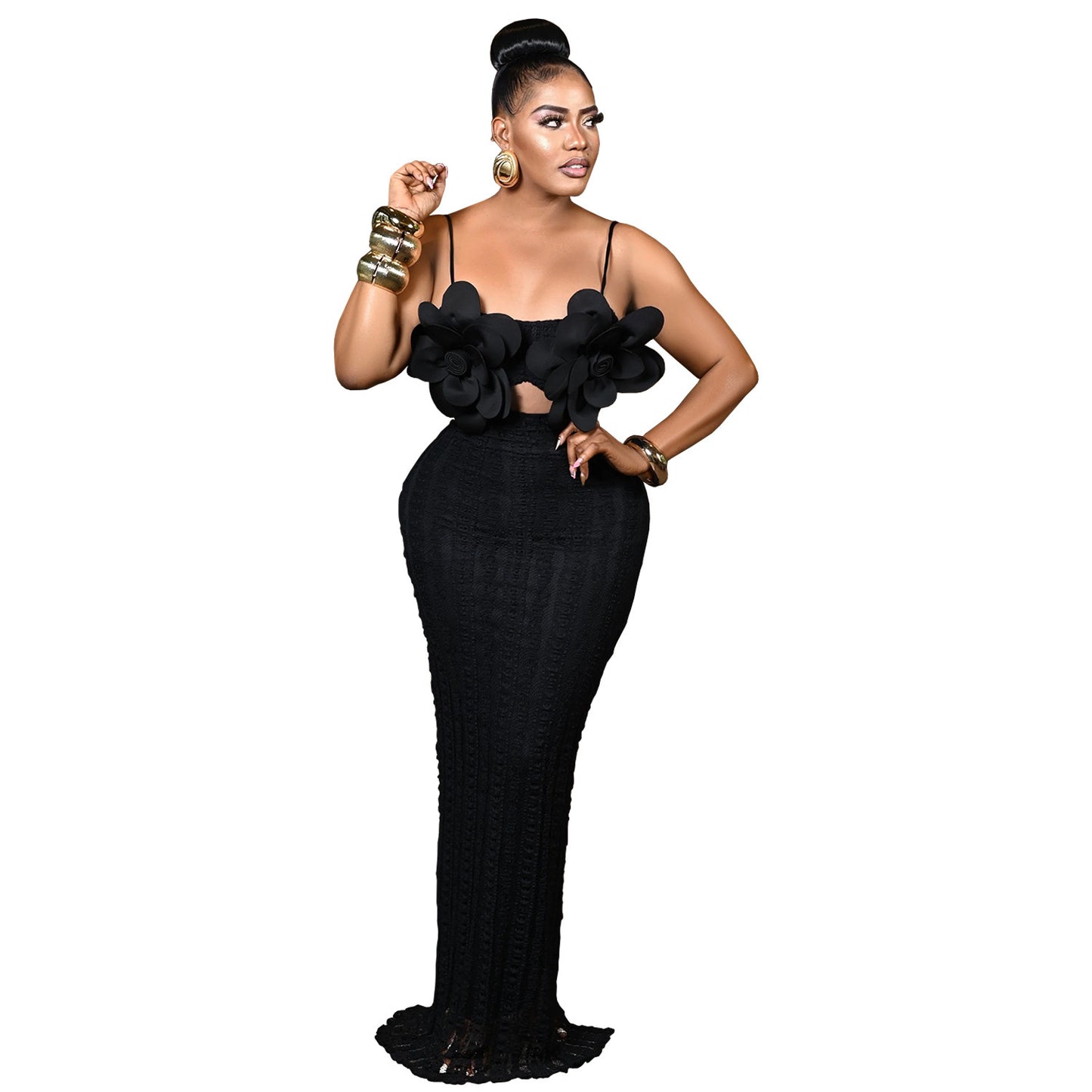 European And American Fashion Women's Wear Sexy Lace Corsage Backless Sling Dress