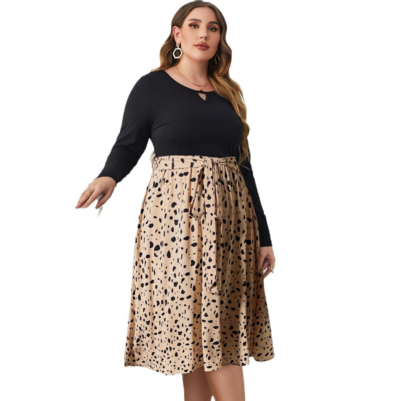 Polka Dot Print Fashion Loose Skirt