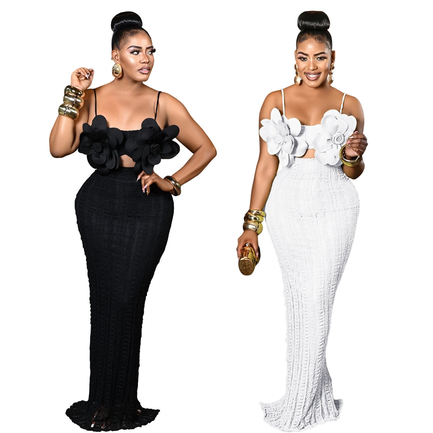 European And American Fashion Women's Wear Sexy Lace Corsage Backless Sling Dress