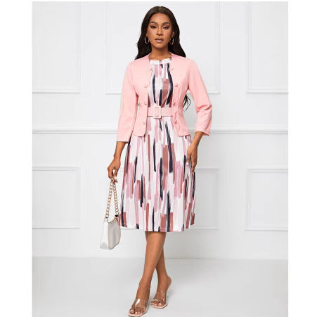 Printed Two-piece Suit Business Suit And Dress