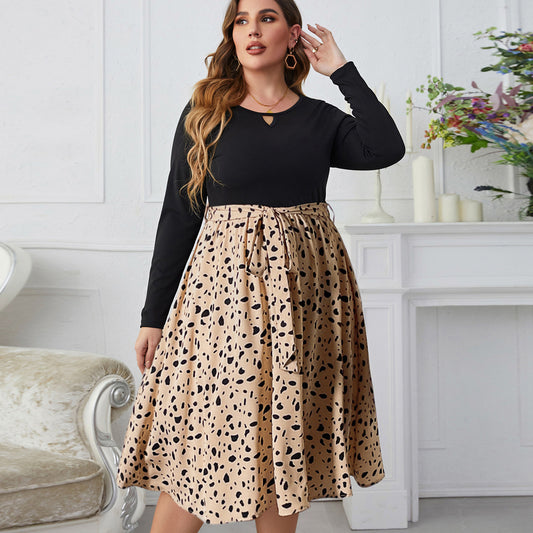 Polka Dot Print Fashion Loose Skirt