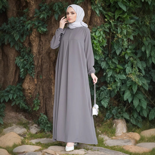 Arabic Long Sleeve Loose Temperament Dress